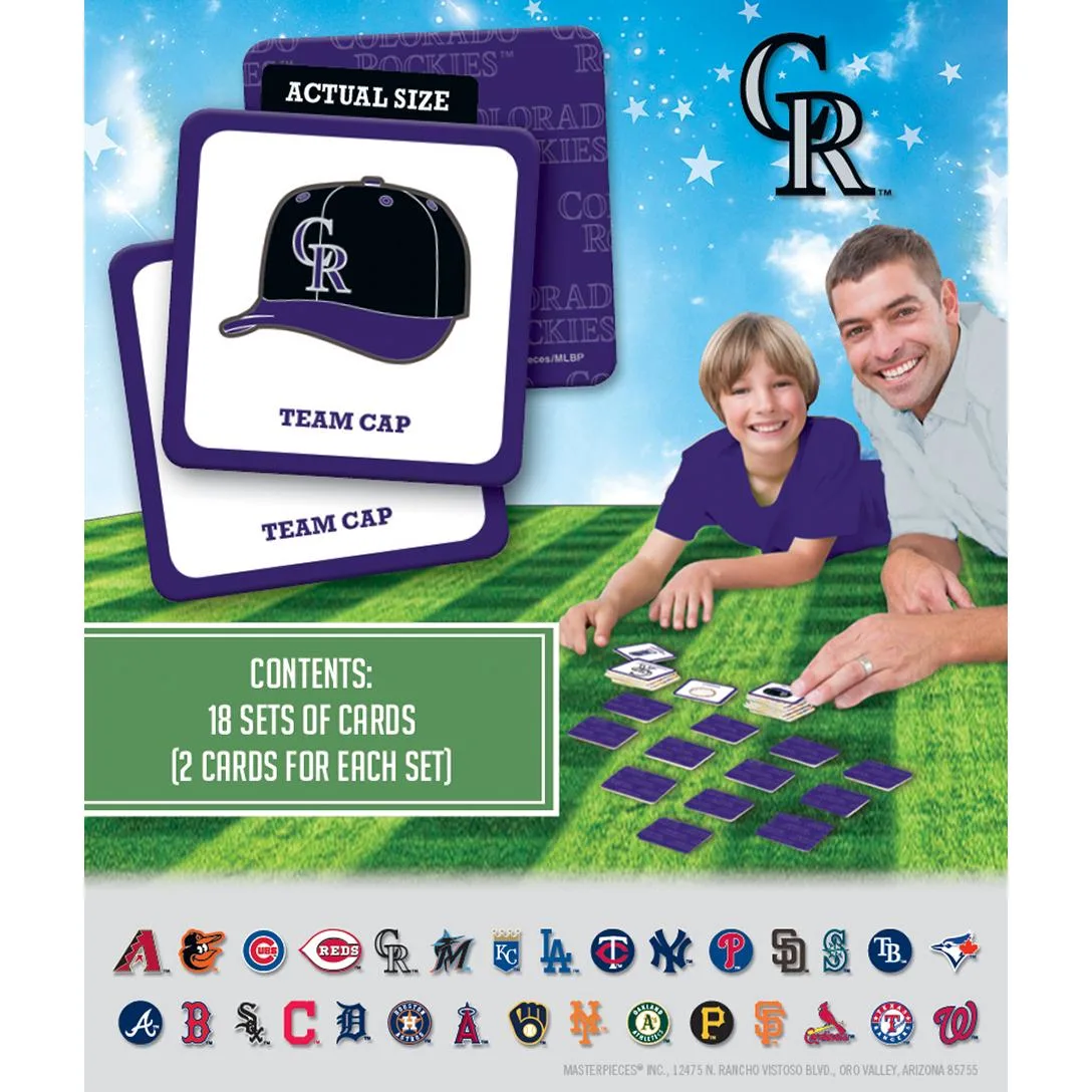 Colorado Rockies MLB Matching Game