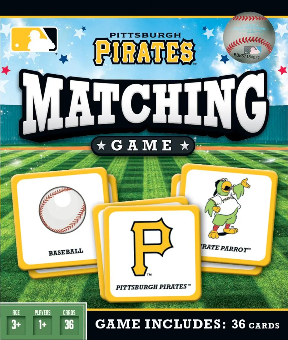 Pittsburgh Pirates MLB Matching Game