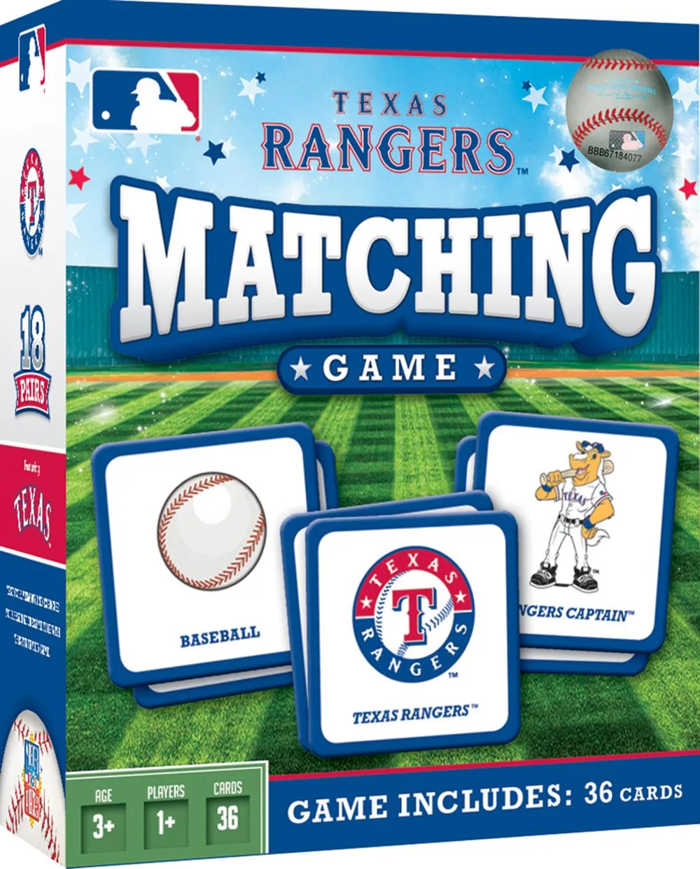 Texas Rangers MLB Matching Game