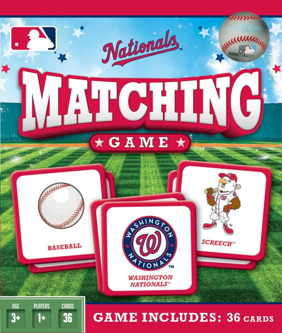 Washington Nationals MLB Matching Game
