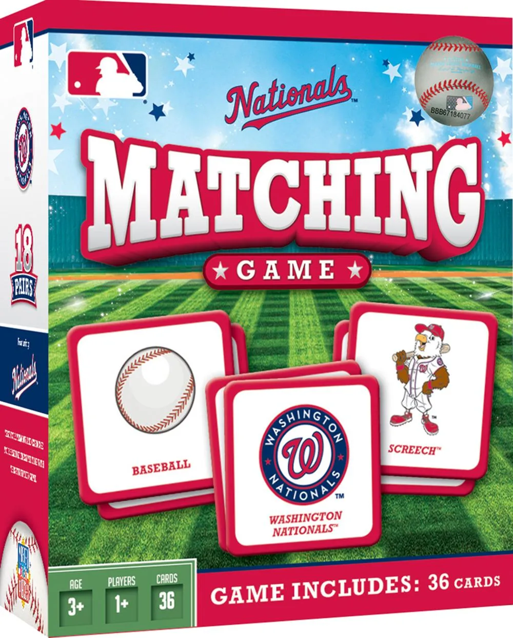 Washington Nationals MLB Matching Game