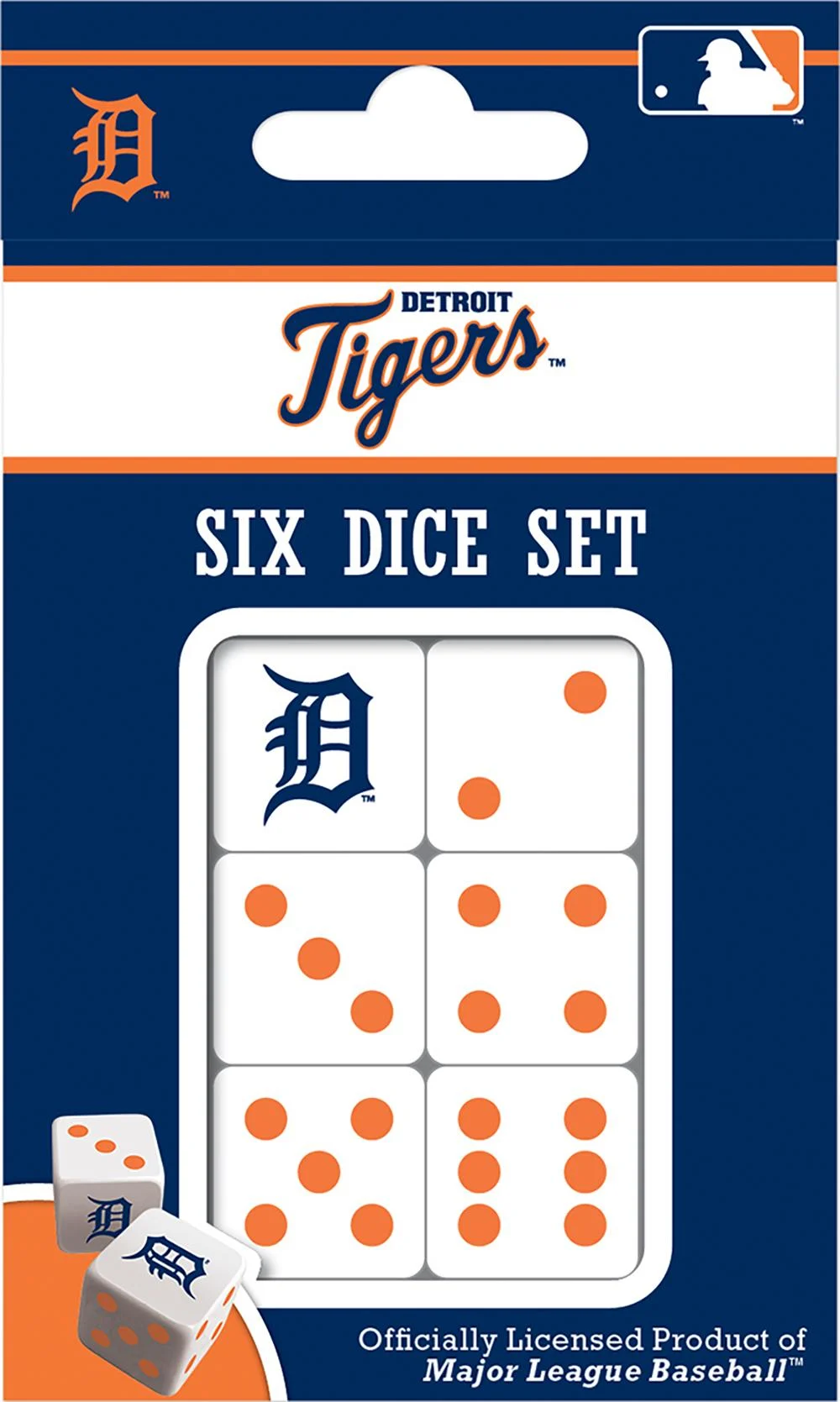 Detroit Tigers MLB Dice Set