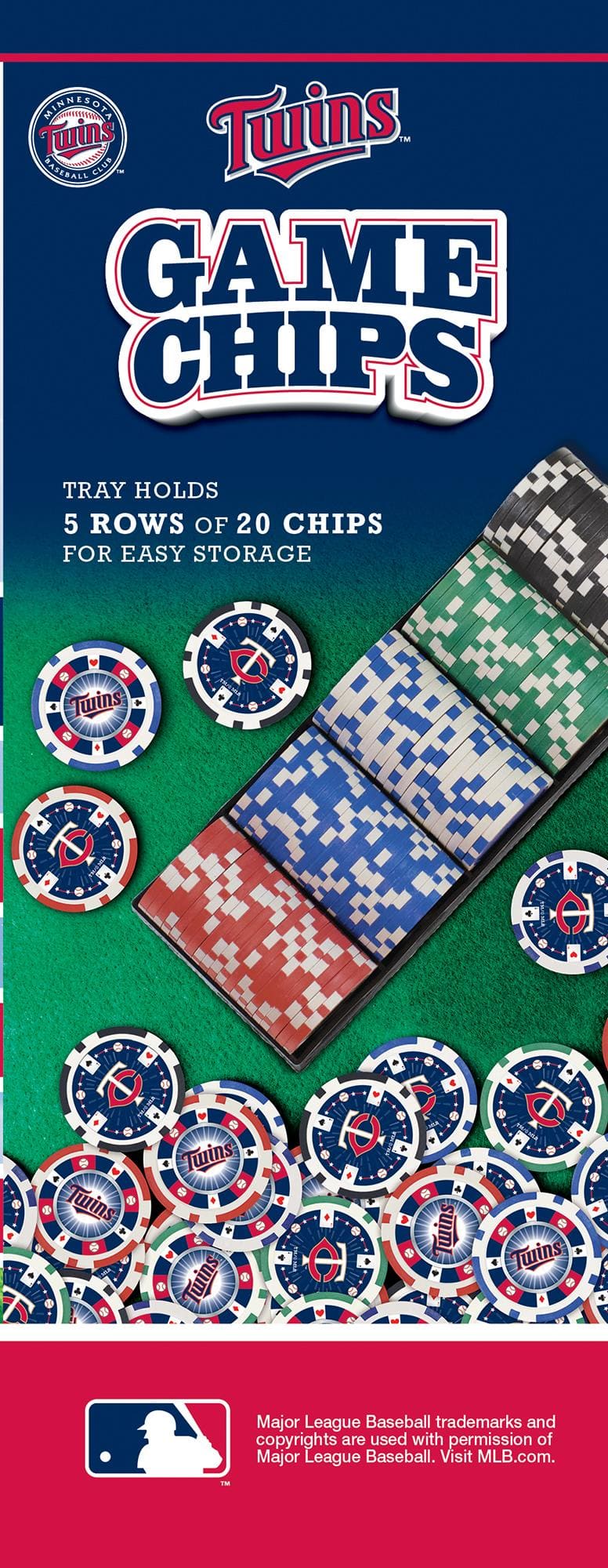 Minnesota Twins MLB Poker Chips 100pc