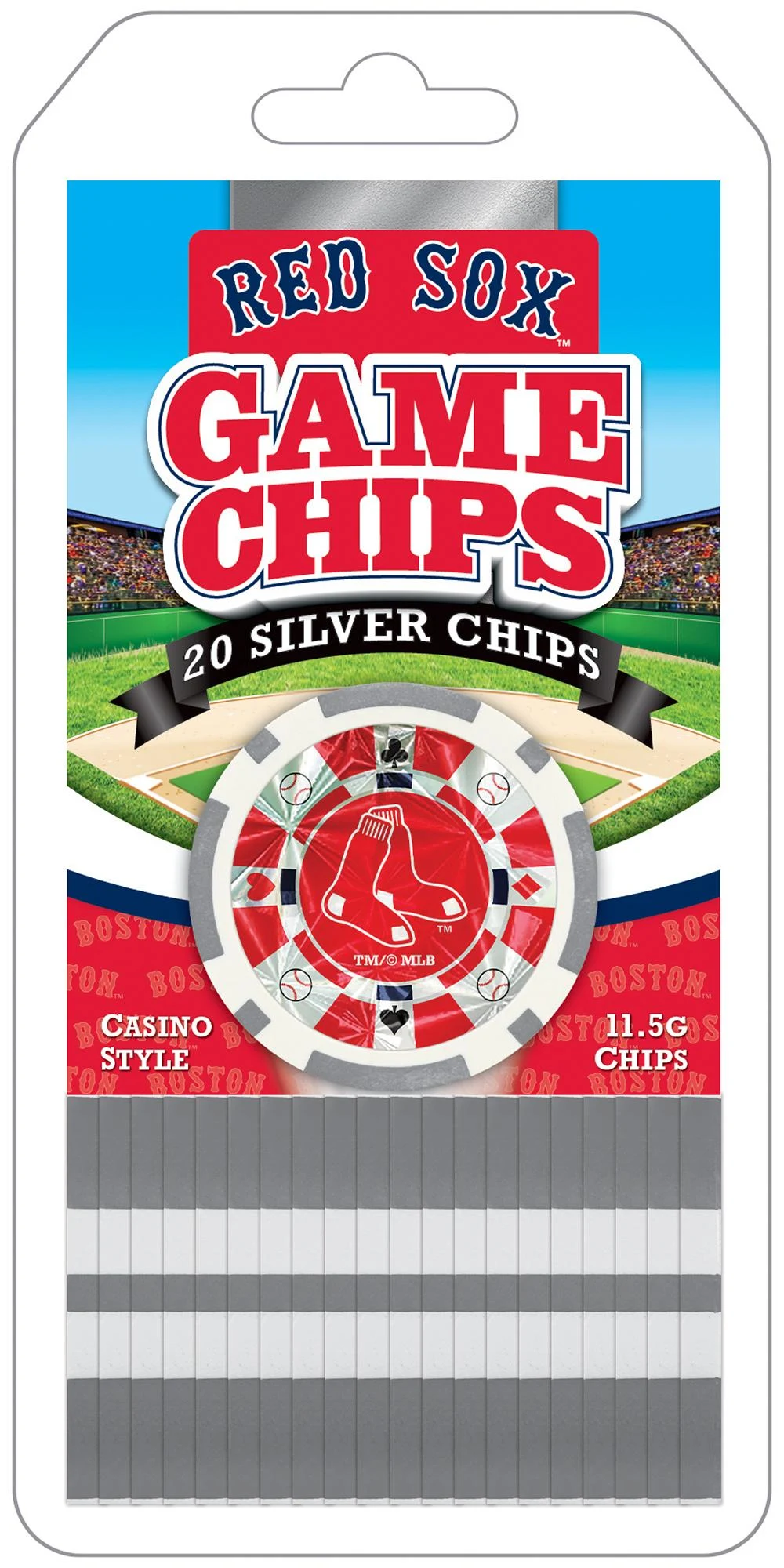 Boston Red Sox MLB Poker Chips 20pc