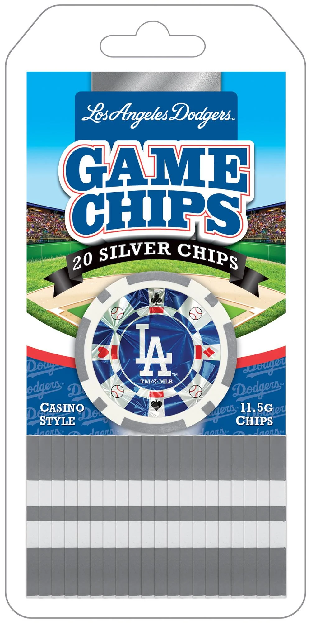 Los Angeles Dodgers MLB Poker Chips 20pc