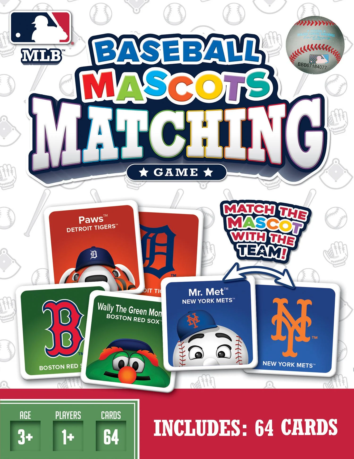 MLB - Mascots Matching Game - Scratch and Dent