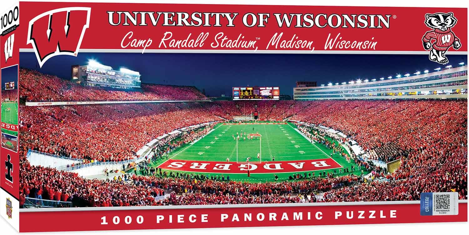 Wisconsin 1000 pc Pano End Zone