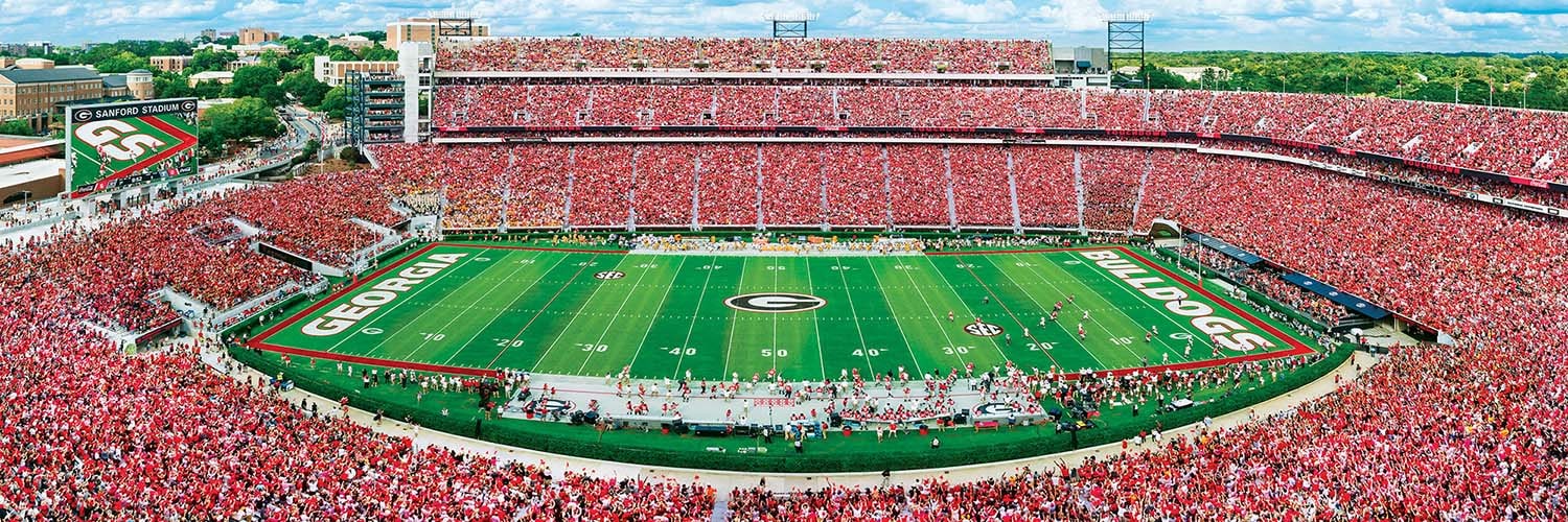 Georgia Bulldogs NCAA Stadium Panoramics Center View - Scratch and Dent Sports