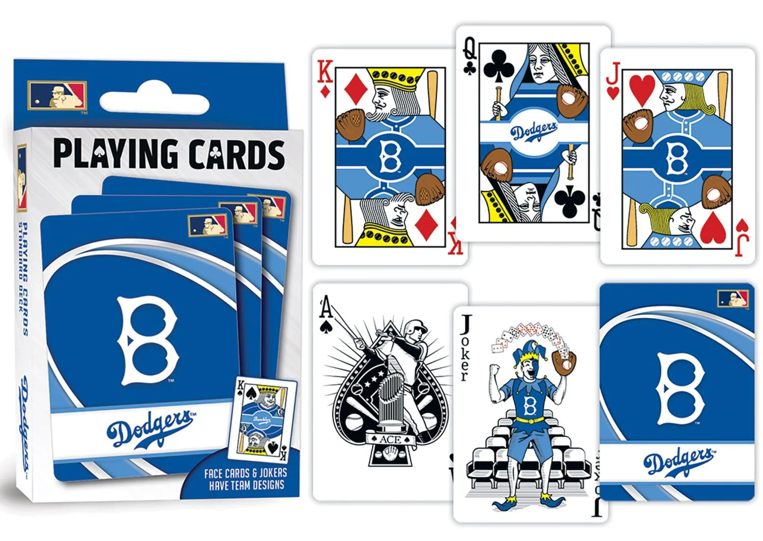 Brooklyn Dodgers MLB Playing Cards