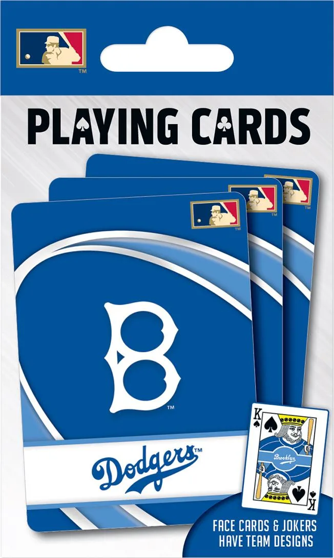 Brooklyn Dodgers MLB Playing Cards
