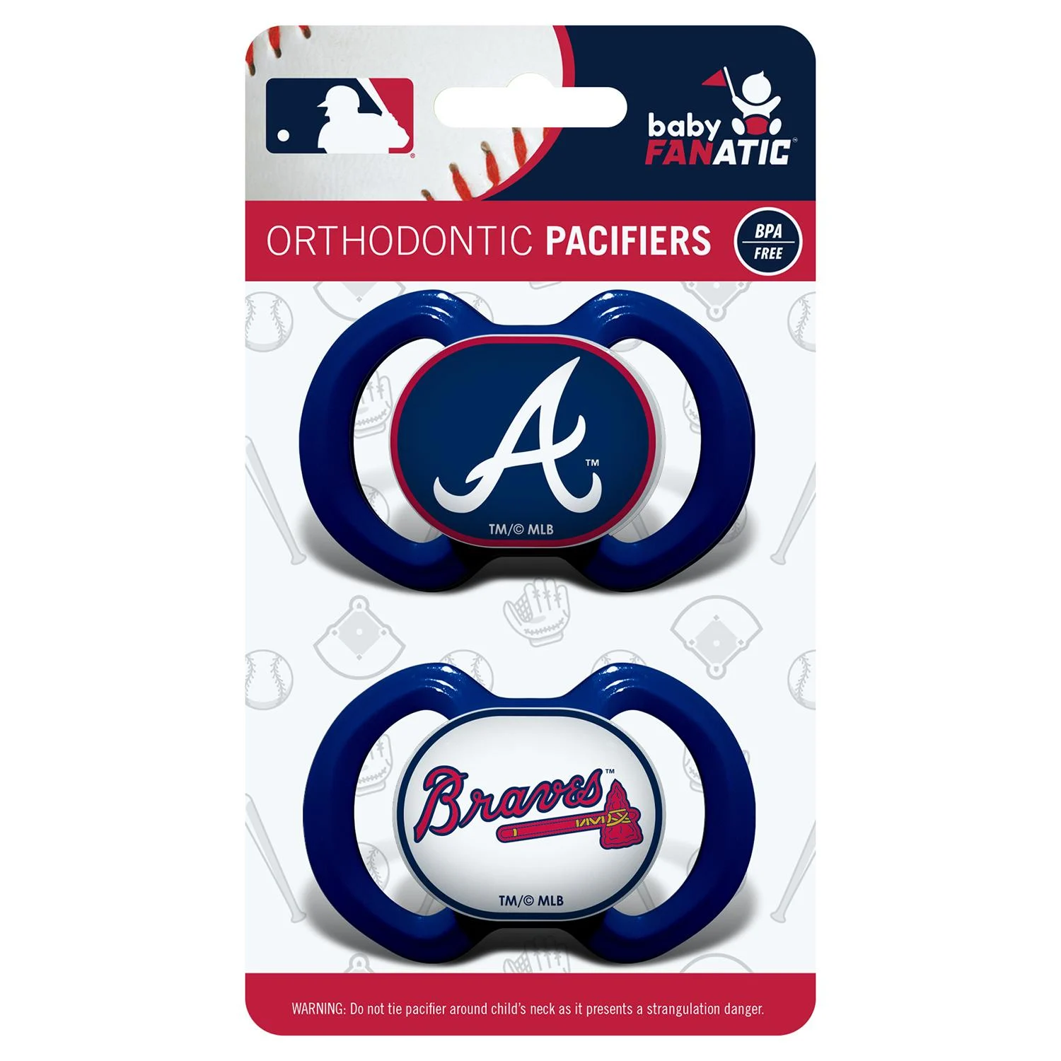 Atlanta Braves MLB Pacifier 2-Pack