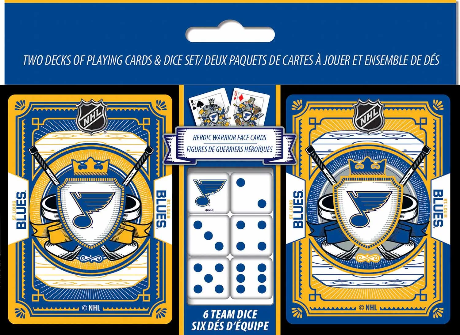 St. Louis Blues 2-pack Playing Cards & Dice Set