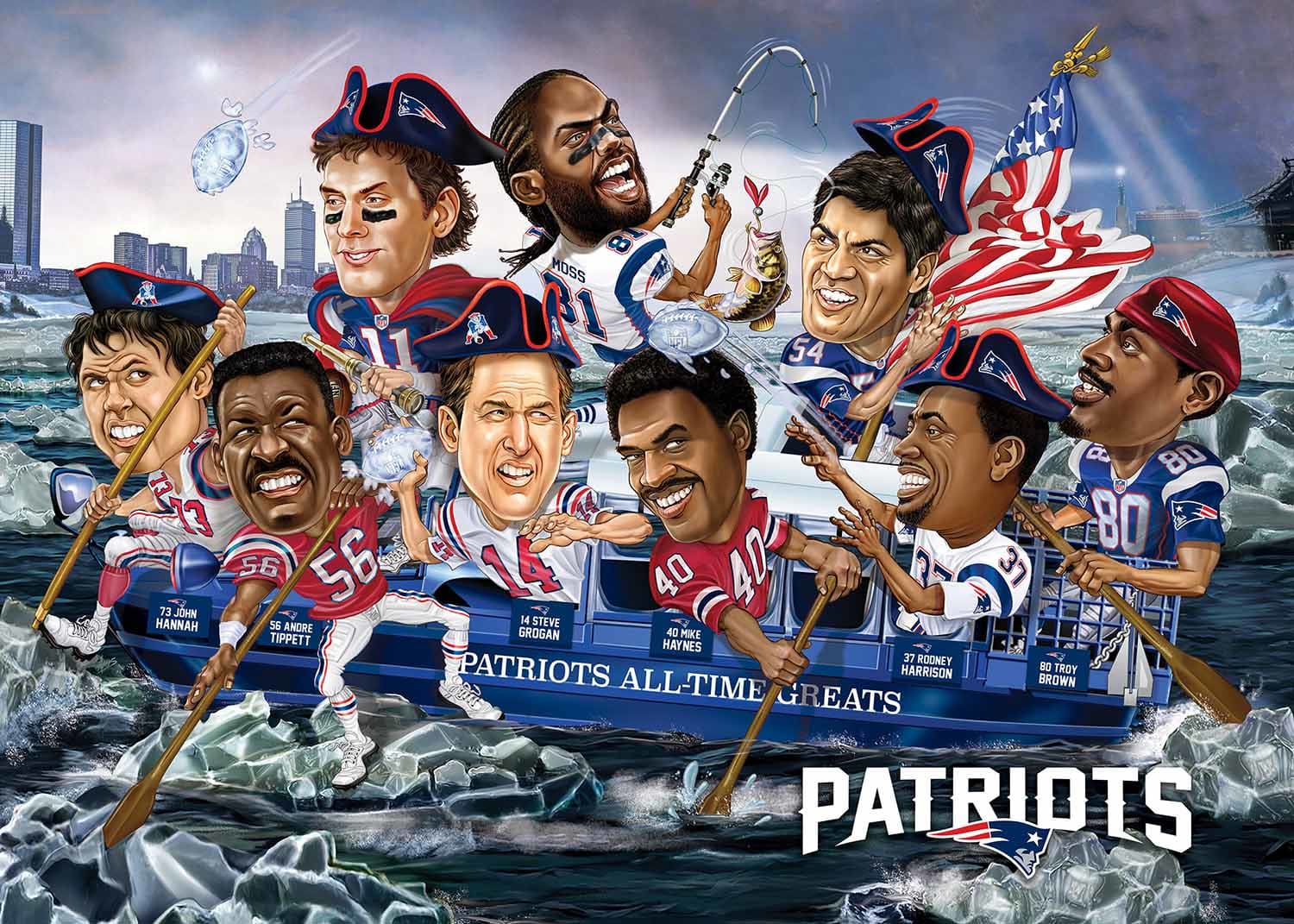 New England Patriots NFL All-Time Greats Sports