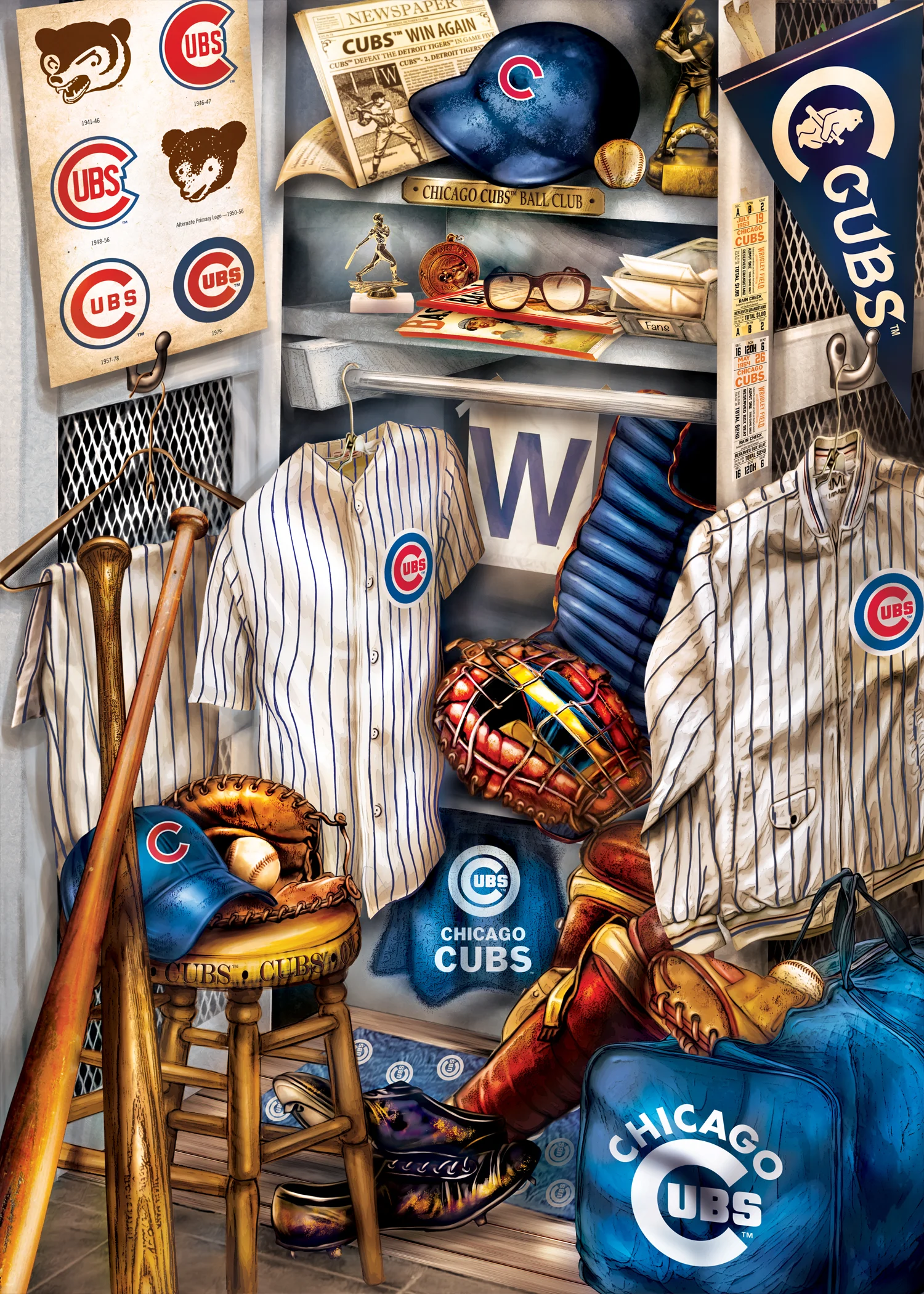 Chicago Cubs MLB Locker Room