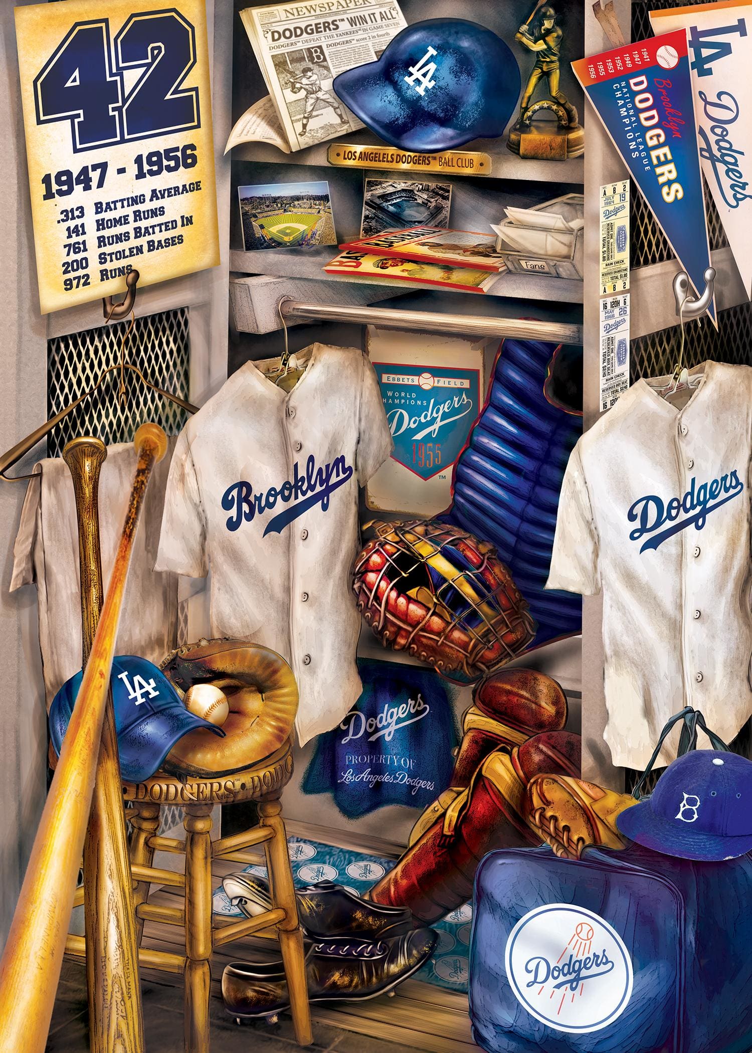Los Angeles Dodgers MLB Locker Room Sports