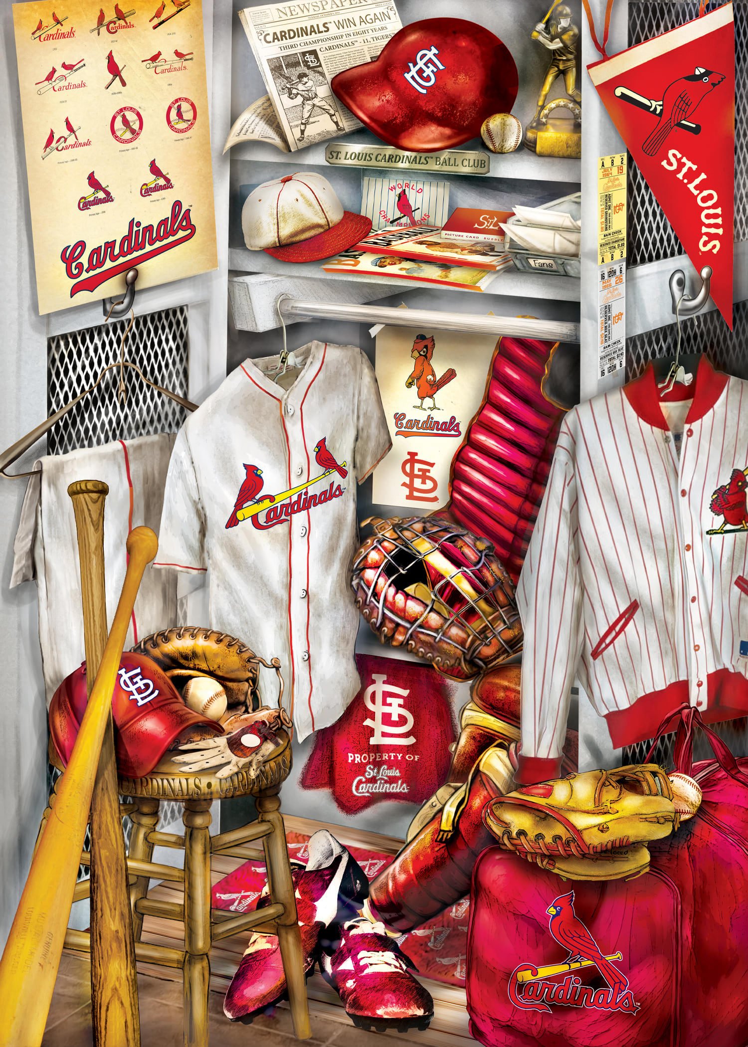 St. Louis Cardinals MLB Locker Room