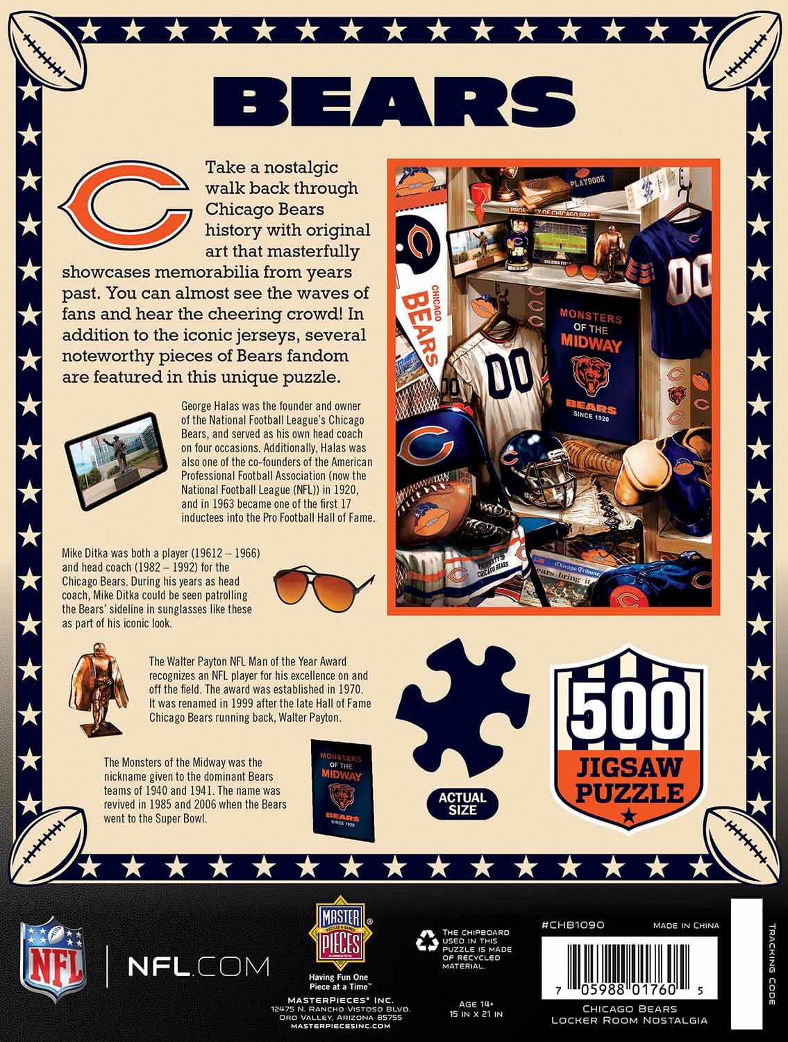 Chicago Bears NFL Locker Room