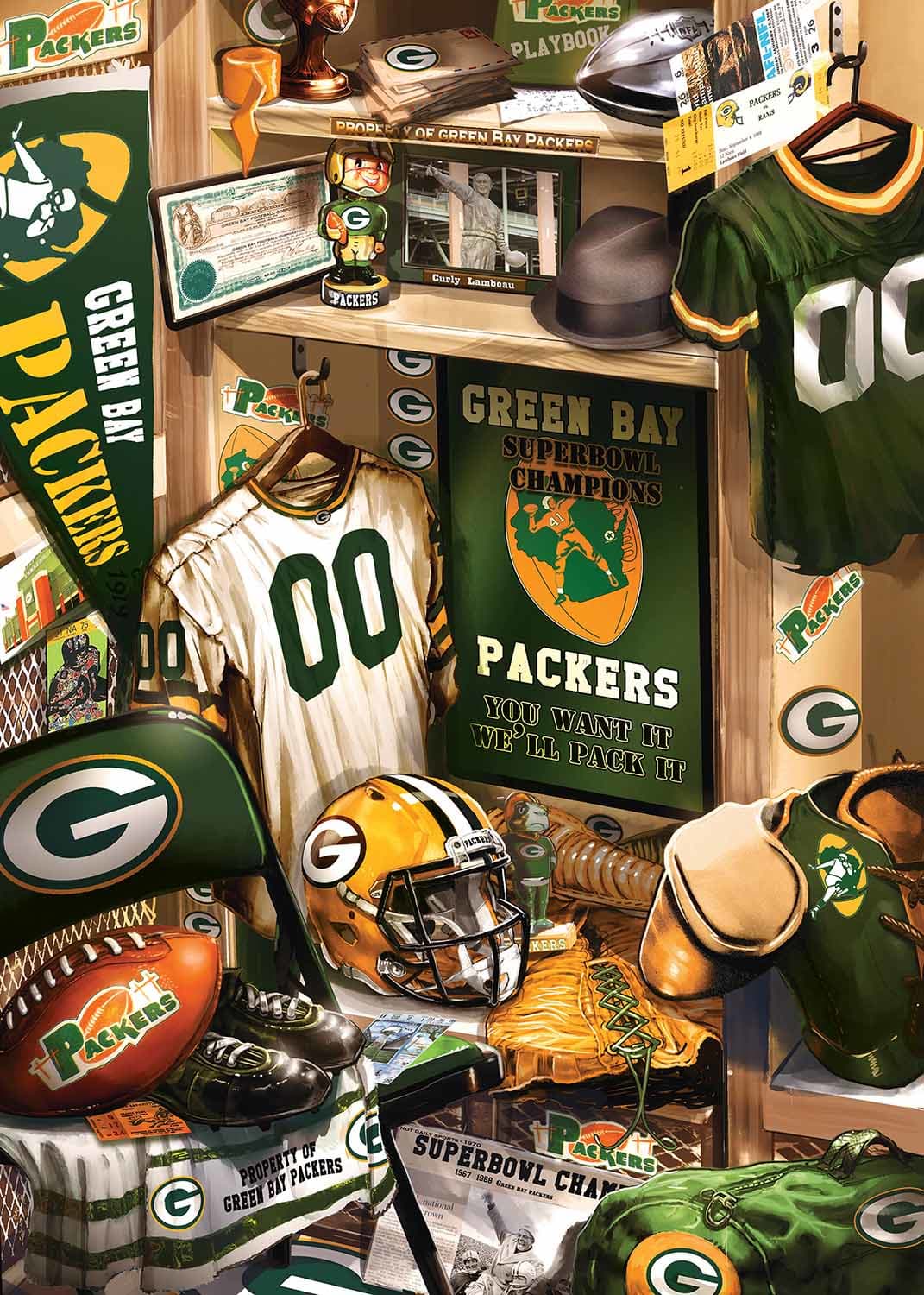 Green Bay Packers NFL Locker Room Sports