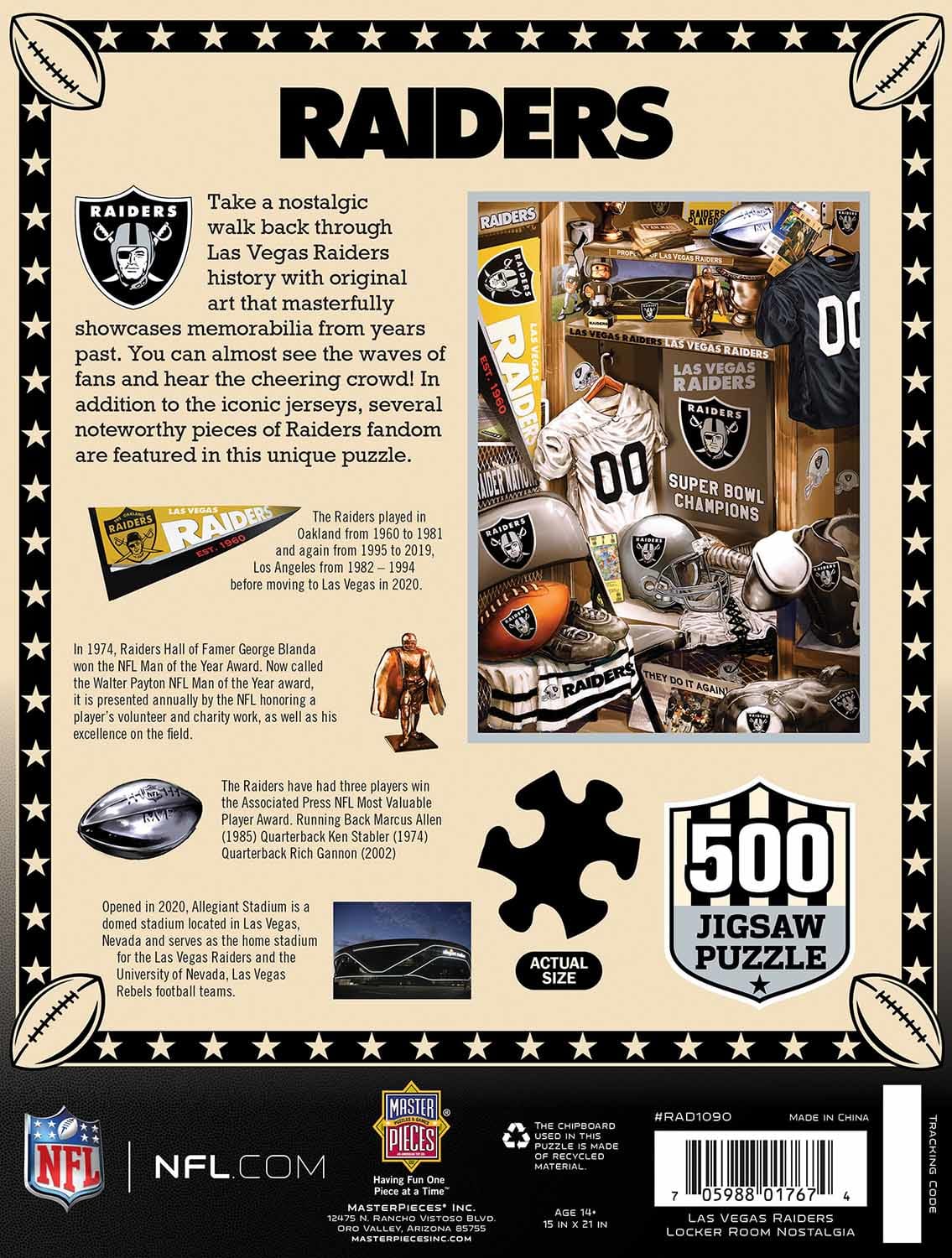 Las Vegas Raiders NFL Locker Room