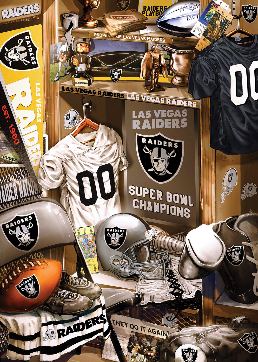 Las Vegas Raiders NFL Locker Room Sports