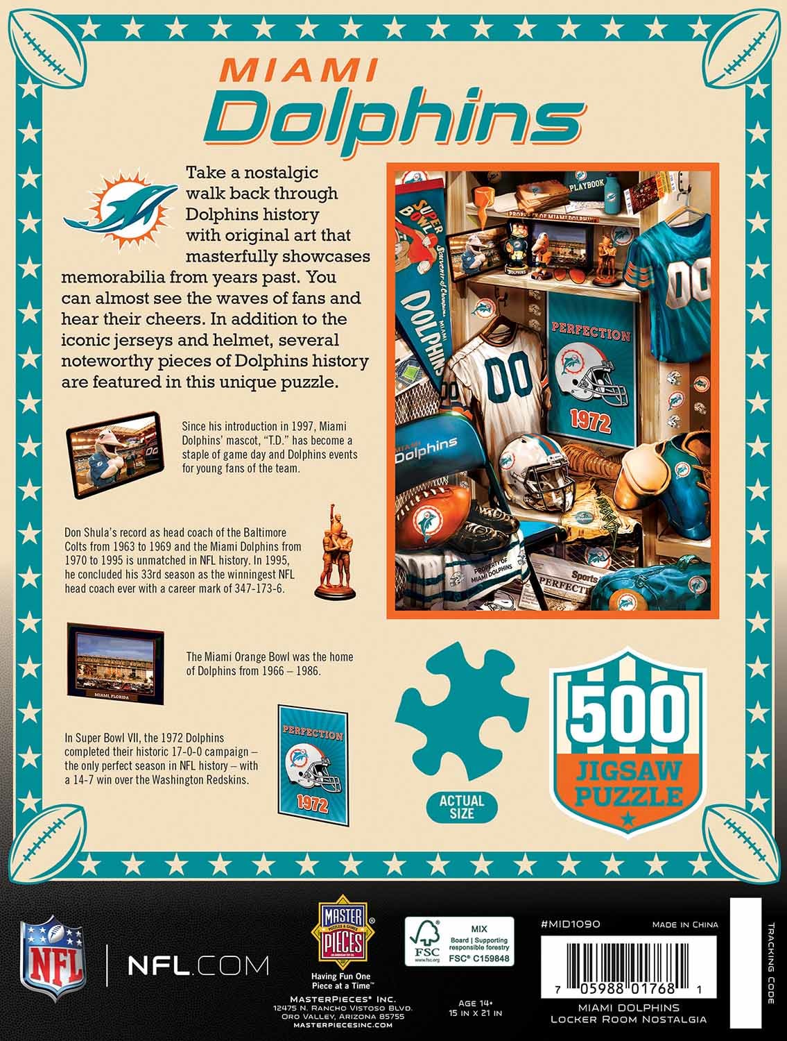 Miami Dolphins NFL Locker Room