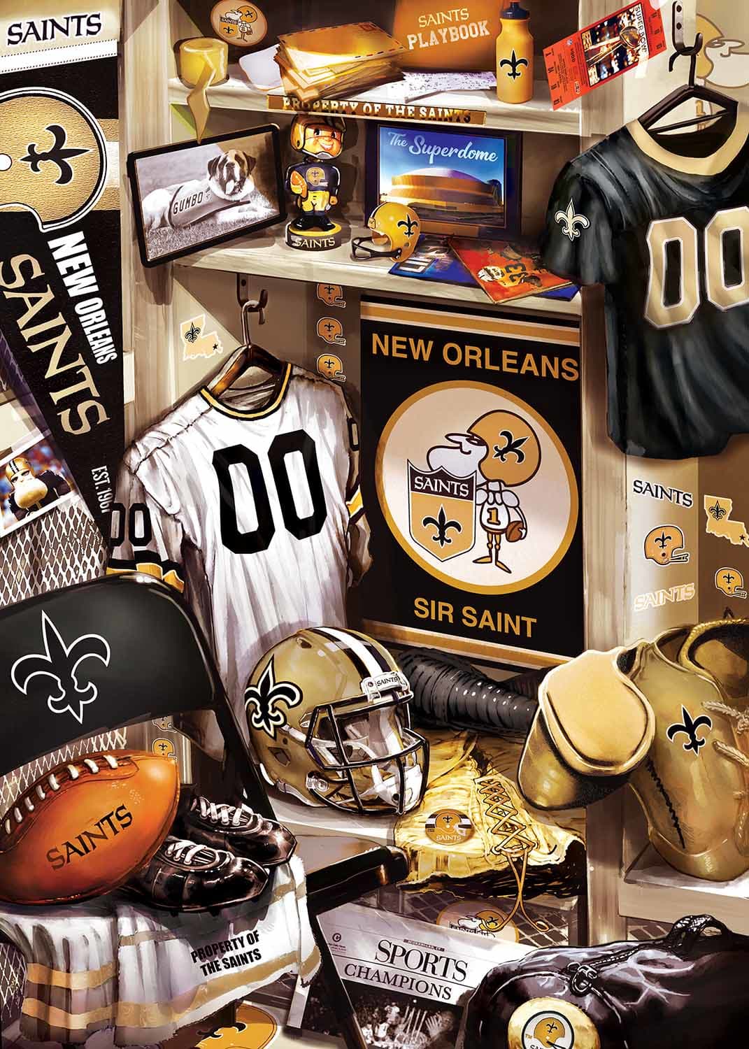 New Orleans Saints NFL Locker Room Sports