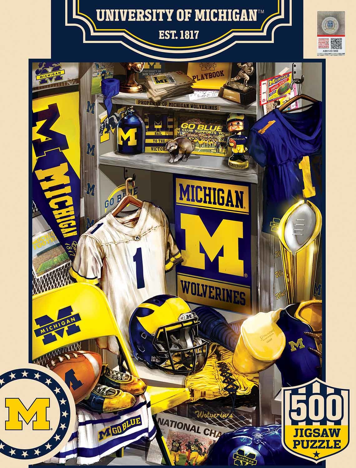 Michigan Wolverines NCAA Locker Room