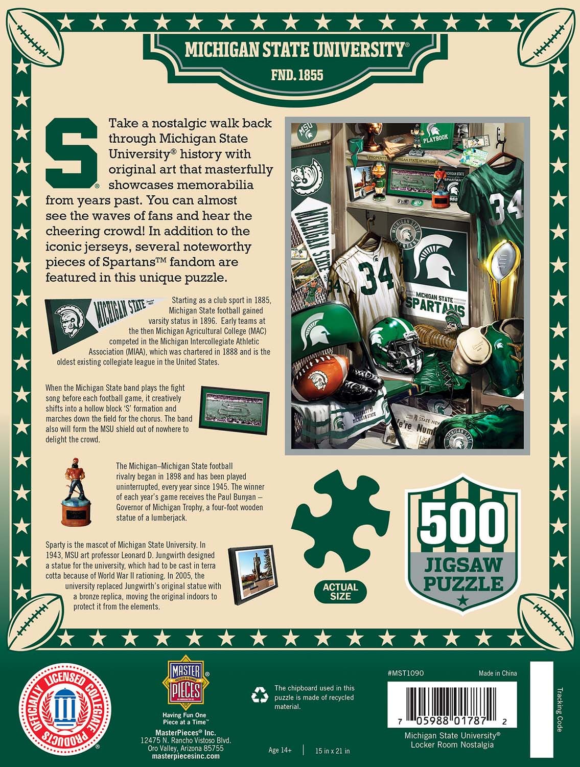 Michigan State Spartans NCAA Locker Room