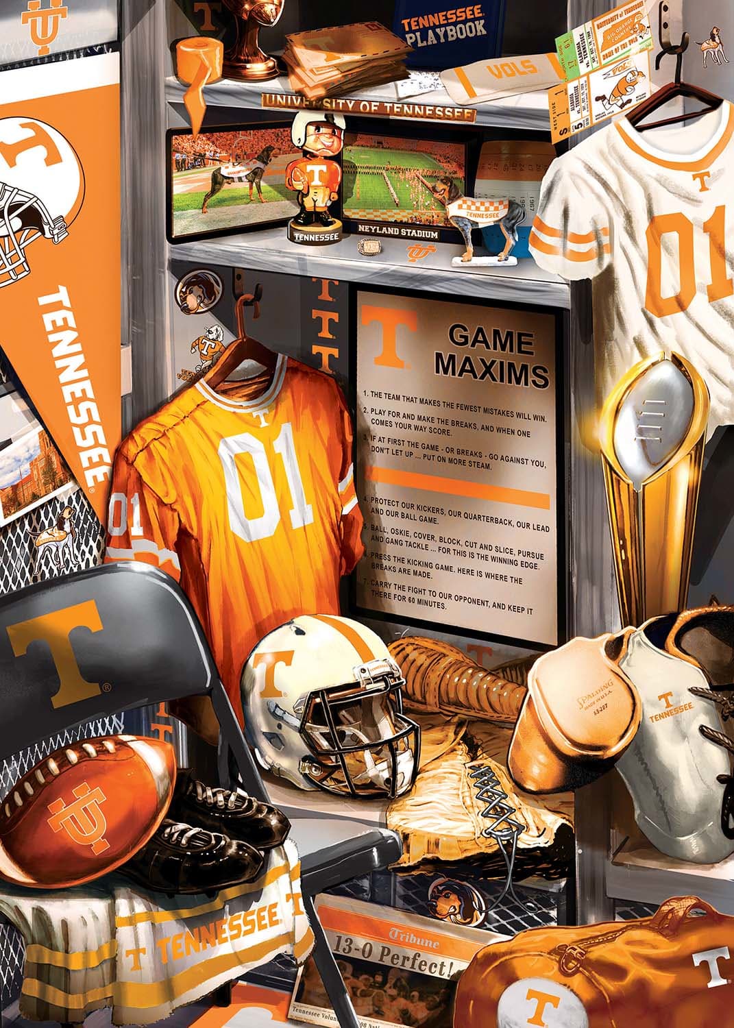 Tennessee Volunteers NCAA Locker Room Sports