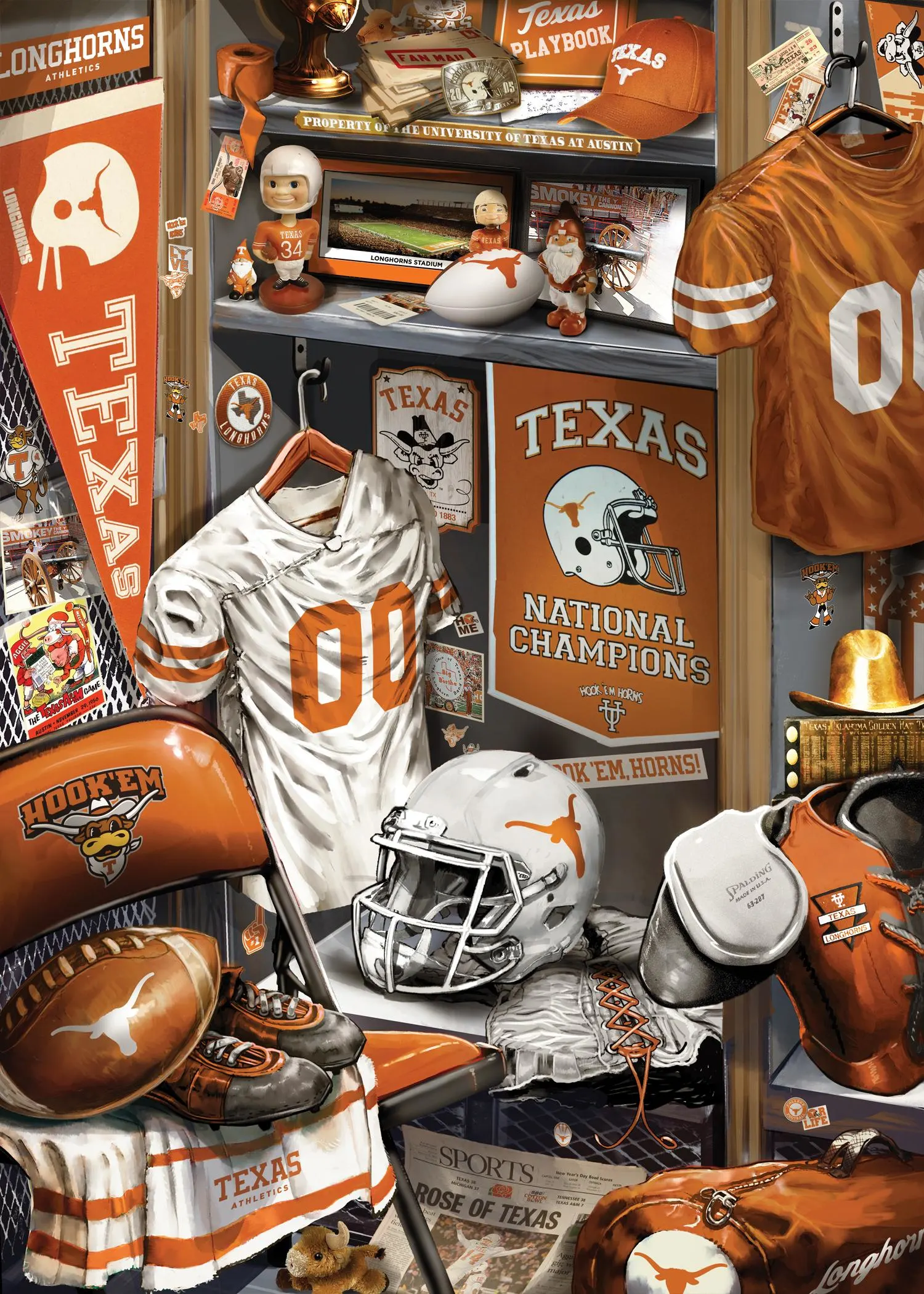 Texas Longhorns NCAA Locker Room Sports