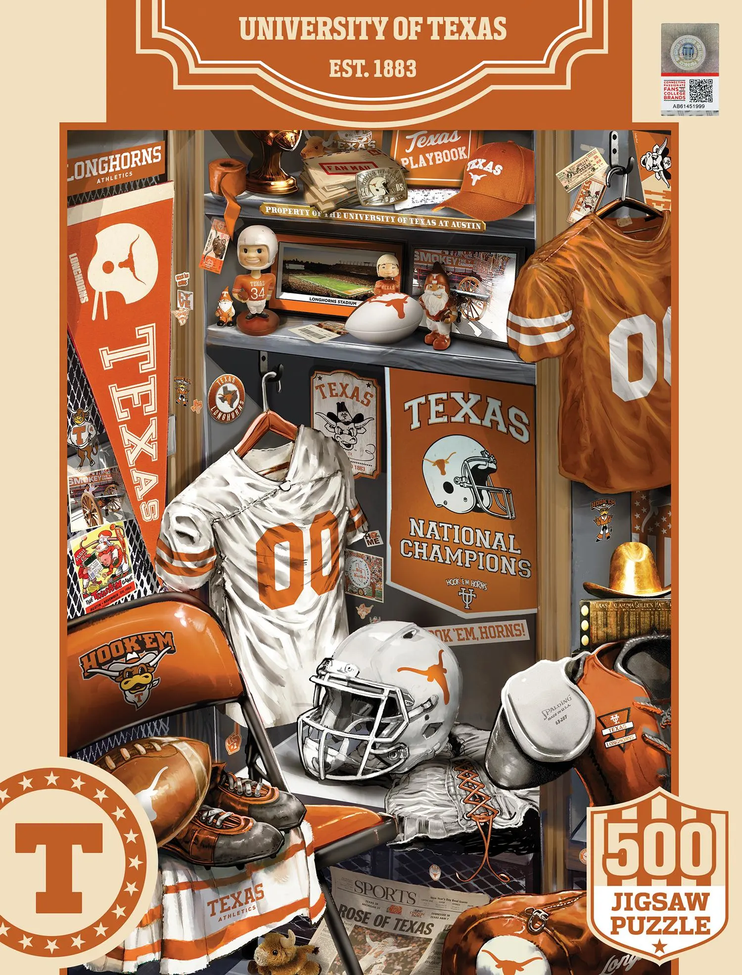 Texas Longhorns NCAA Locker Room