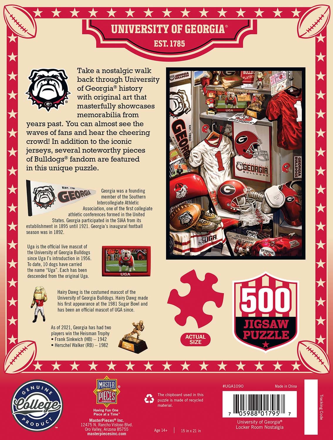 Georgia Bulldogs NCAA Locker Room