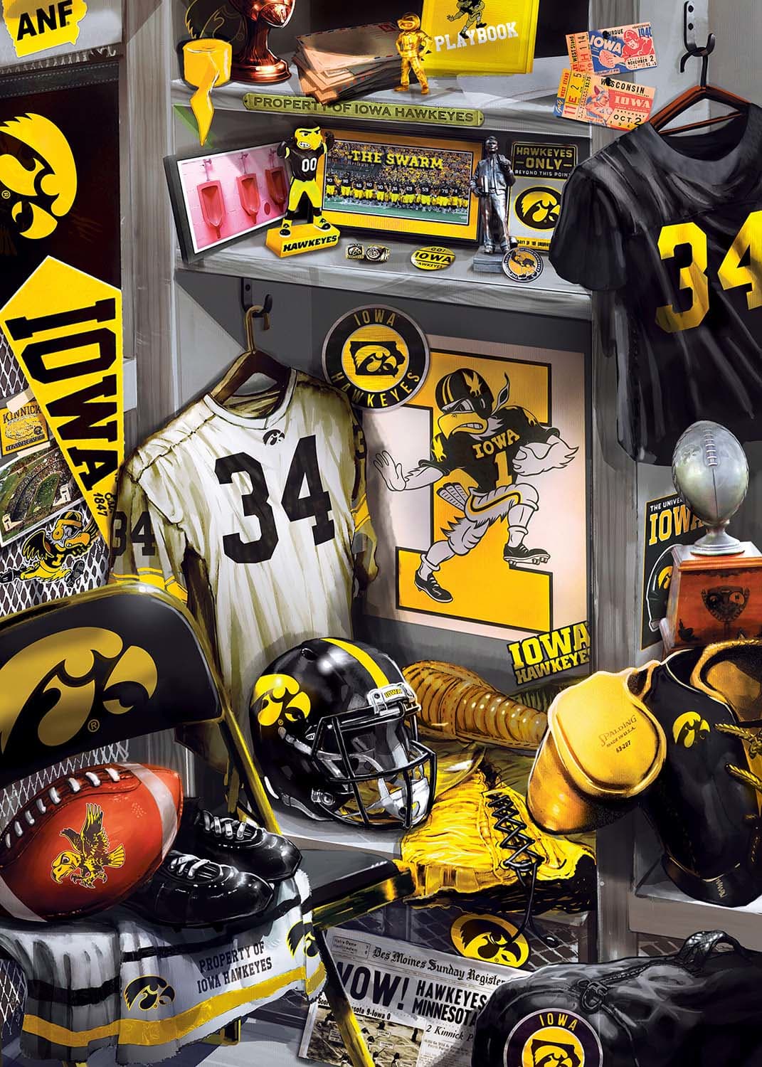 Iowa Hawkeyes NCAA Locker Room Sports