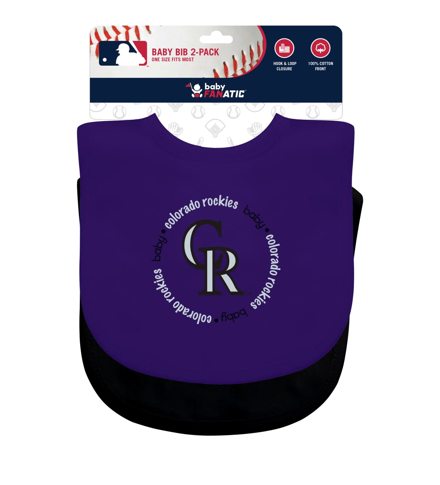 Colorado Rockies MLB Baby Bibs 2-Pack