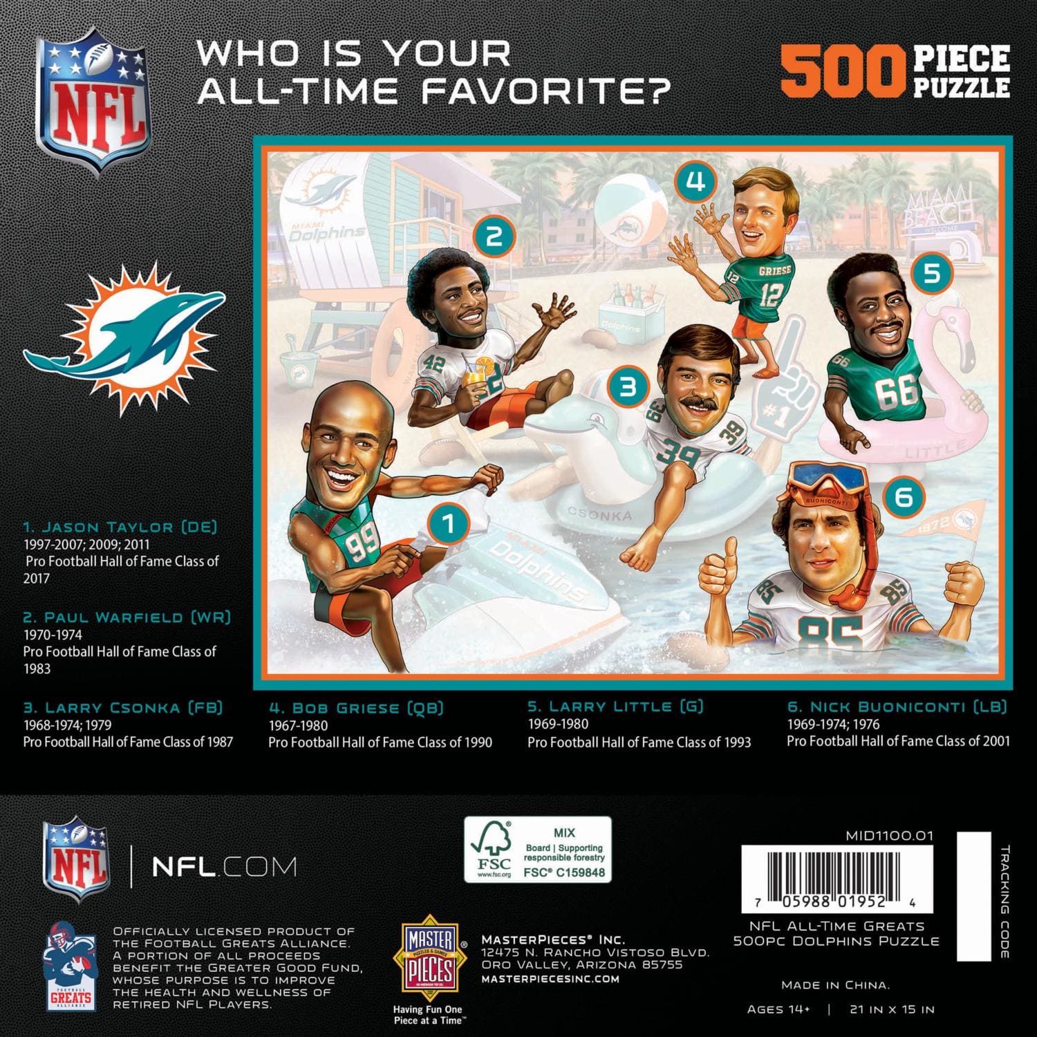 Miami Dolphins NFL All-Time Greats