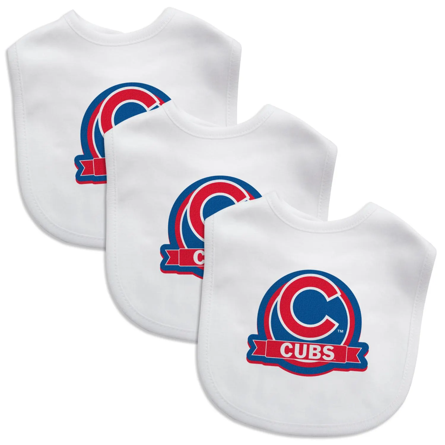 Chicago Cubs MLB Baby Bibs 3-Pack