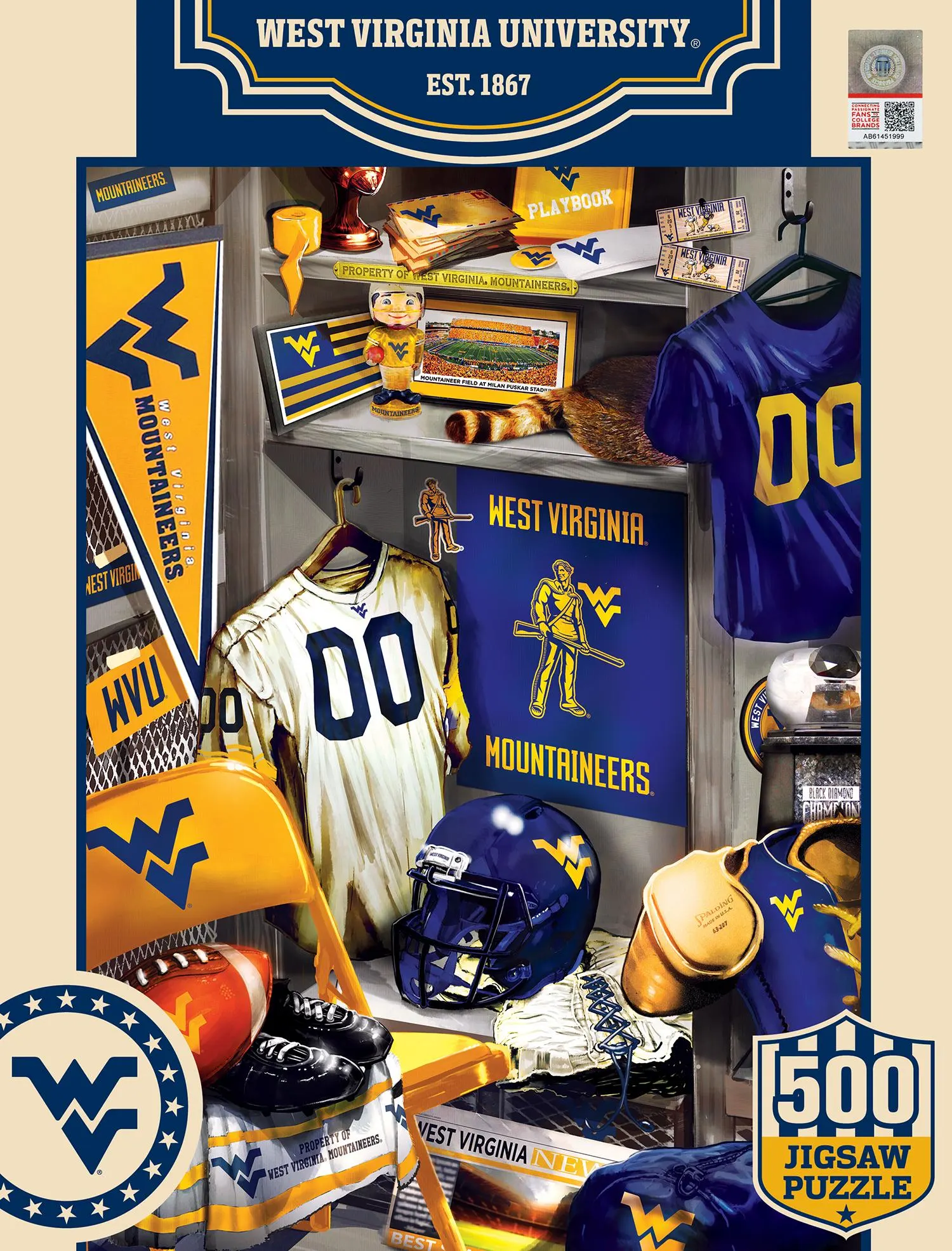 West Virginia Mountaineers NCAA Locker Room Sports