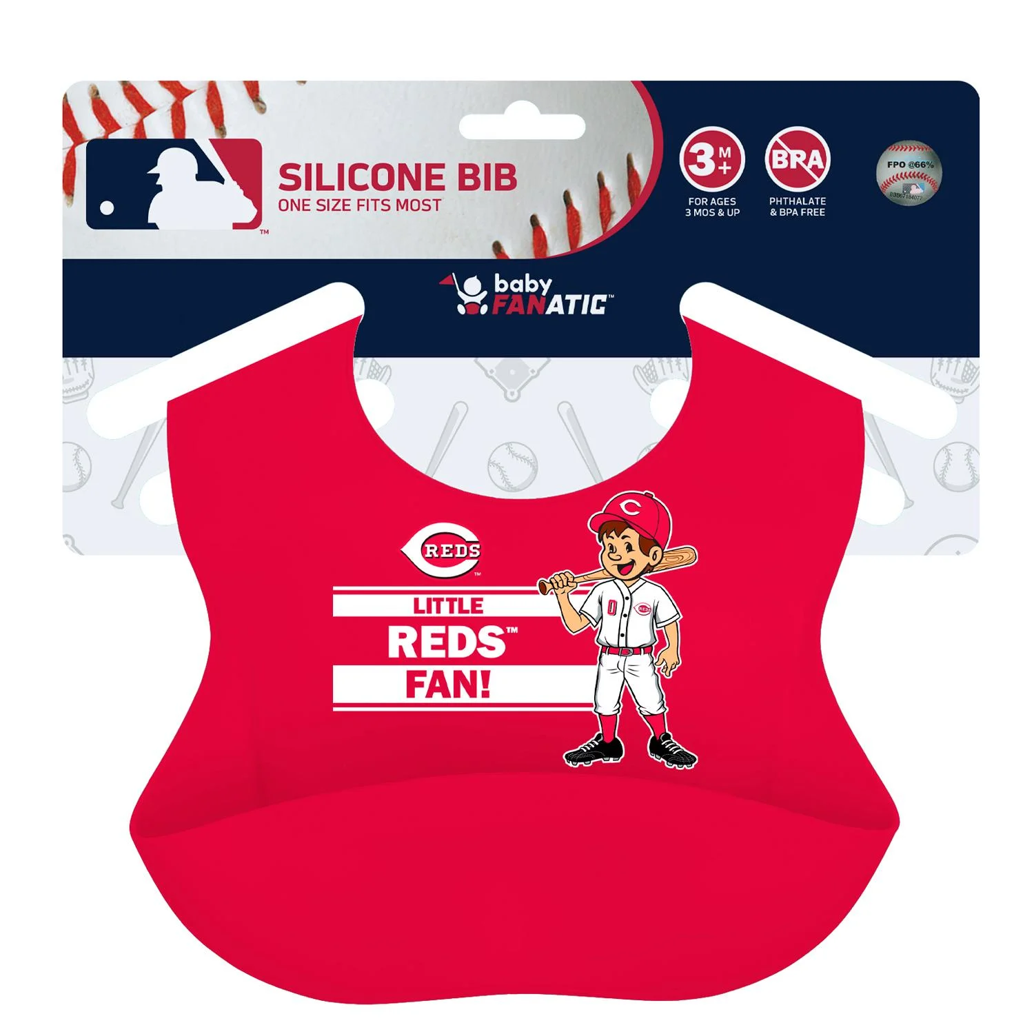 Cincinnati Reds MLB Silicone Bib