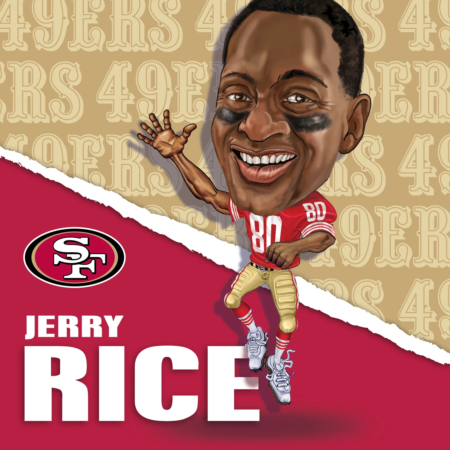San Francisco 49ers NFL All-Time Greats - Jerry Rice