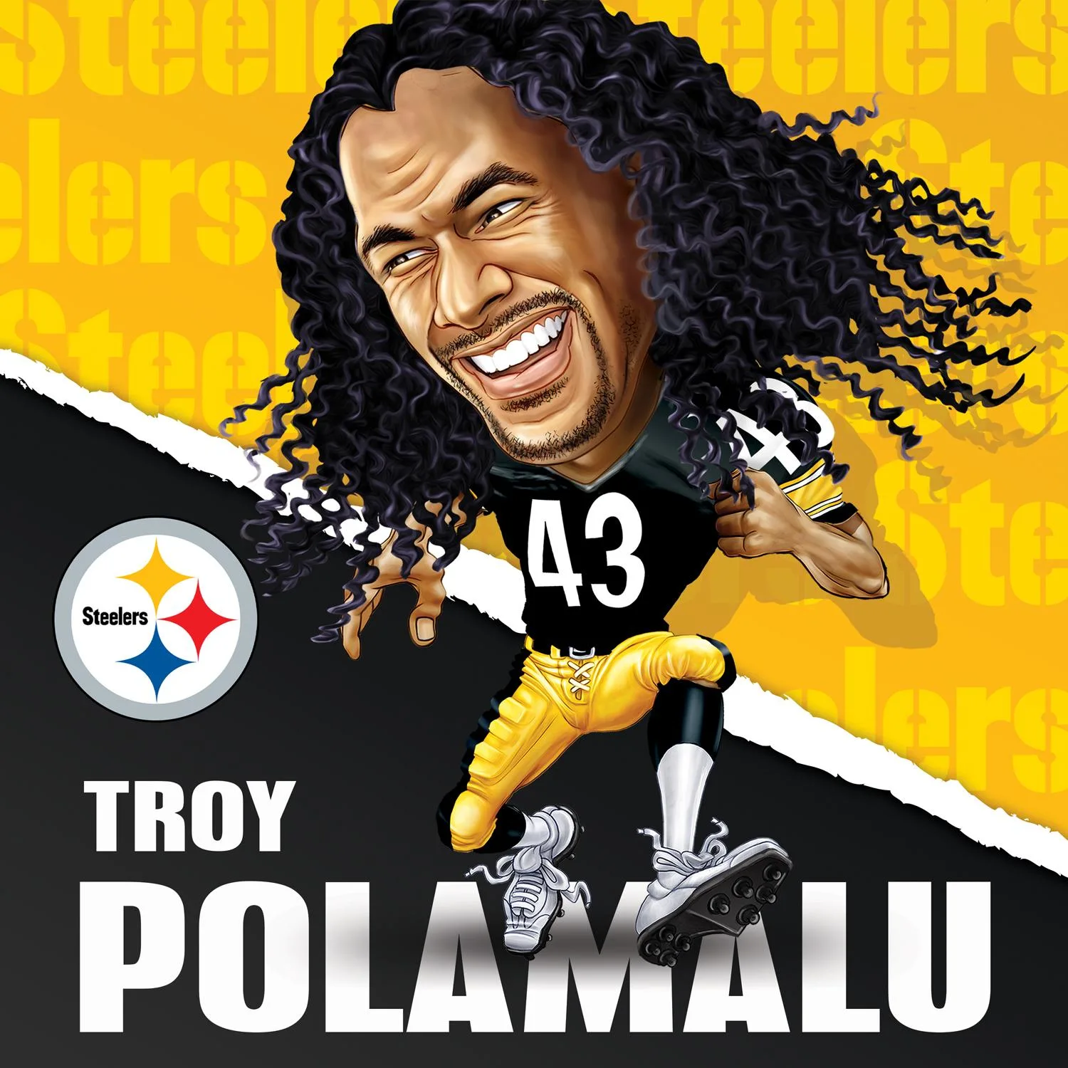 Pittsburgh Steelers NFL All-Time Greats - Troy Polamalu