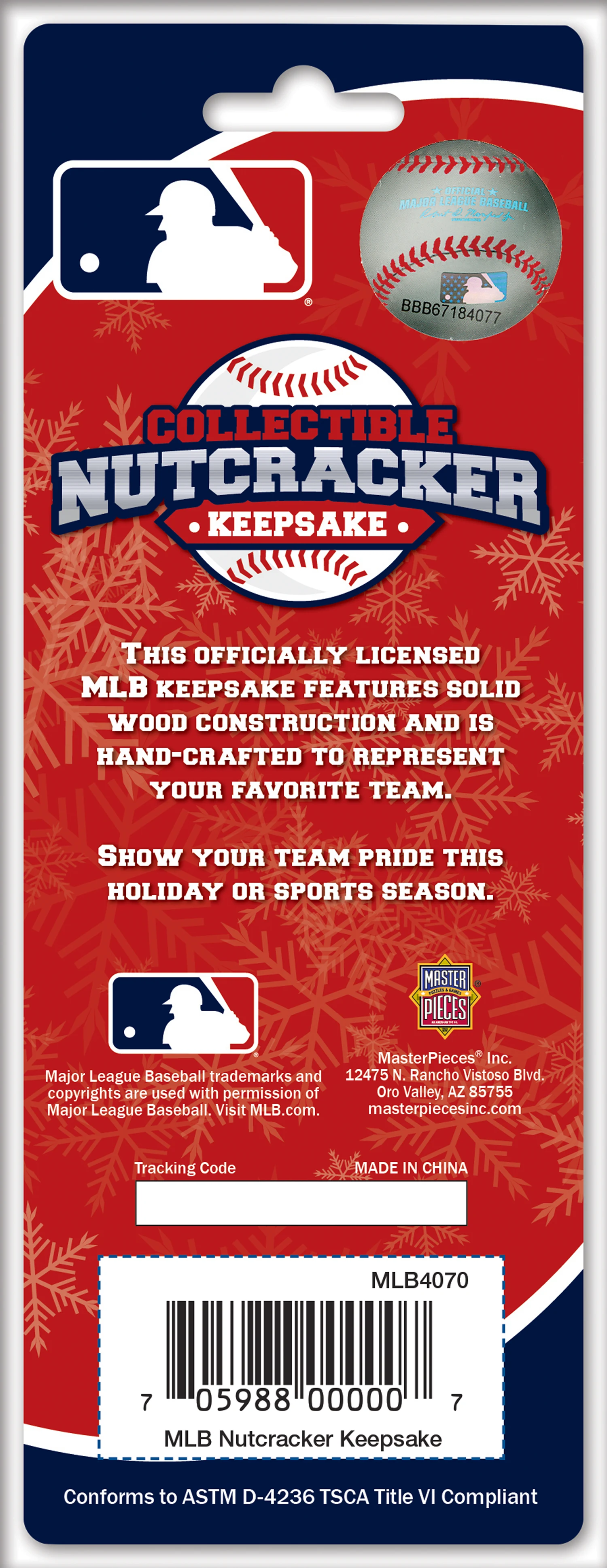 Boston Red Sox MLB Keepsake Nutcracker