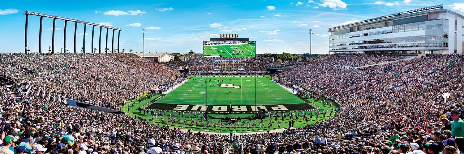 Purdue Boilermakers NCAA Panoramic Puzzle - End Zone
