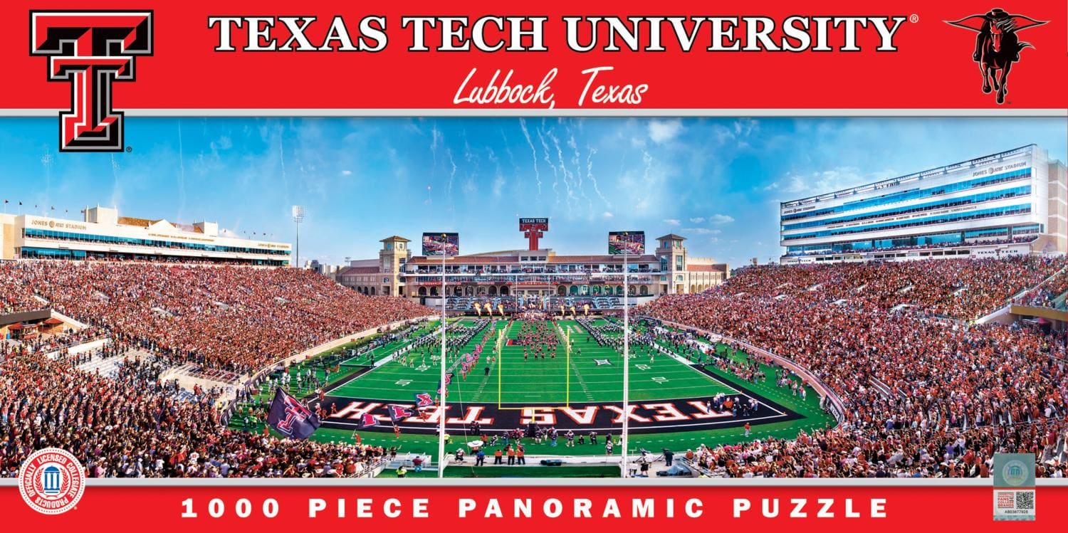 Texas Tech Red Raiders NCAA Panoramic Puzzle - End Zone Sports