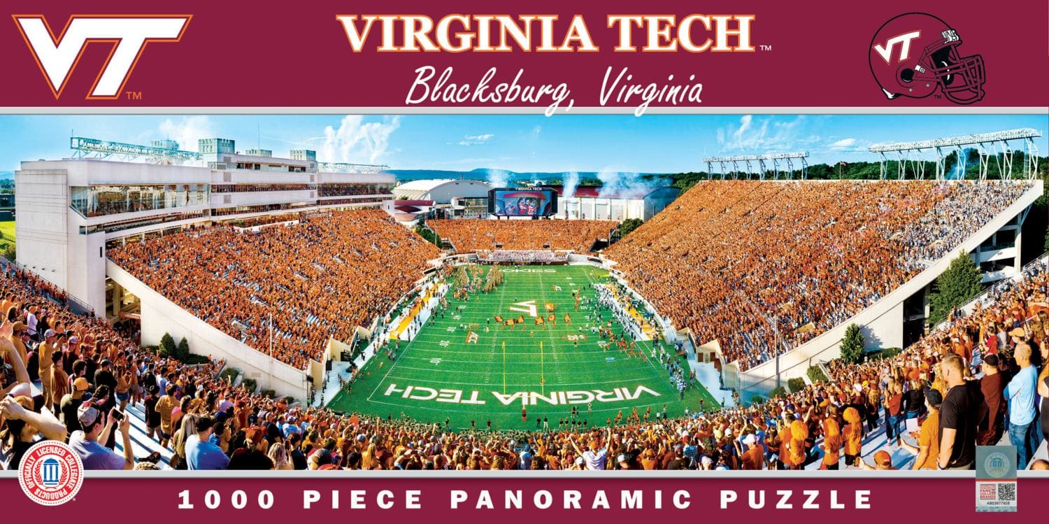 Virgina Tech Hokies NCAA Panoramic Puzzle - End Zone Sports