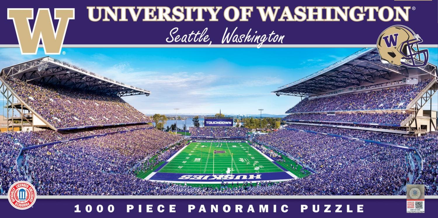 Washington Huskies NCAA Panoramic Puzzle - End Zone Sports