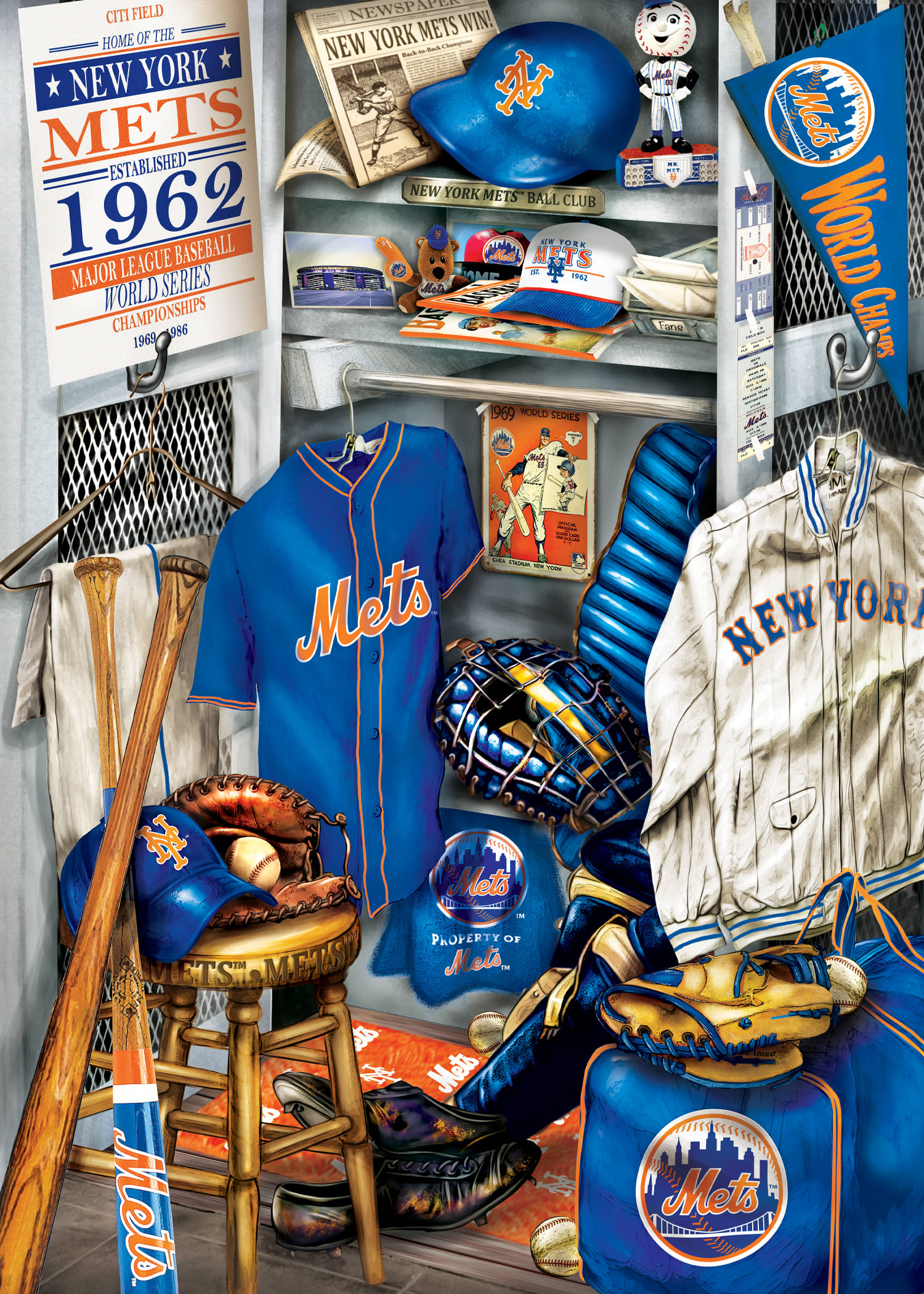 New York Mets MLB Locker Room