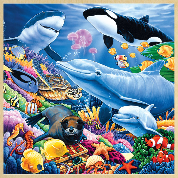 Undersea Friends II Sea Life Jigsaw Puzzle