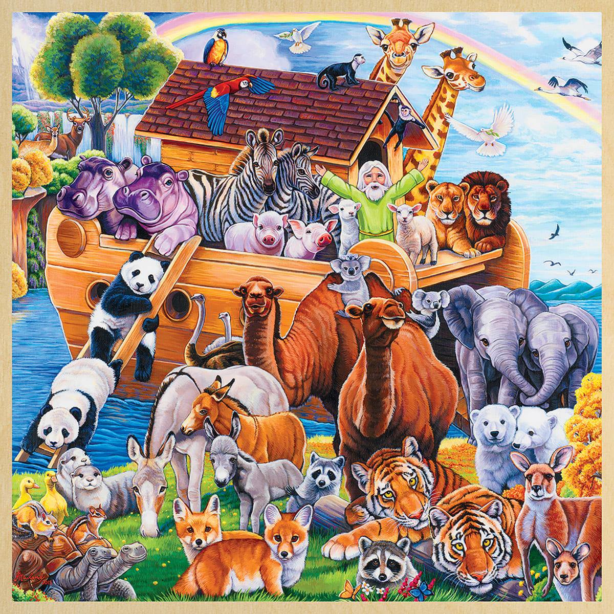 Noah's Ark - 48 Piece Jigsaw Puzzle by MasterPieces | Serious Puzzles