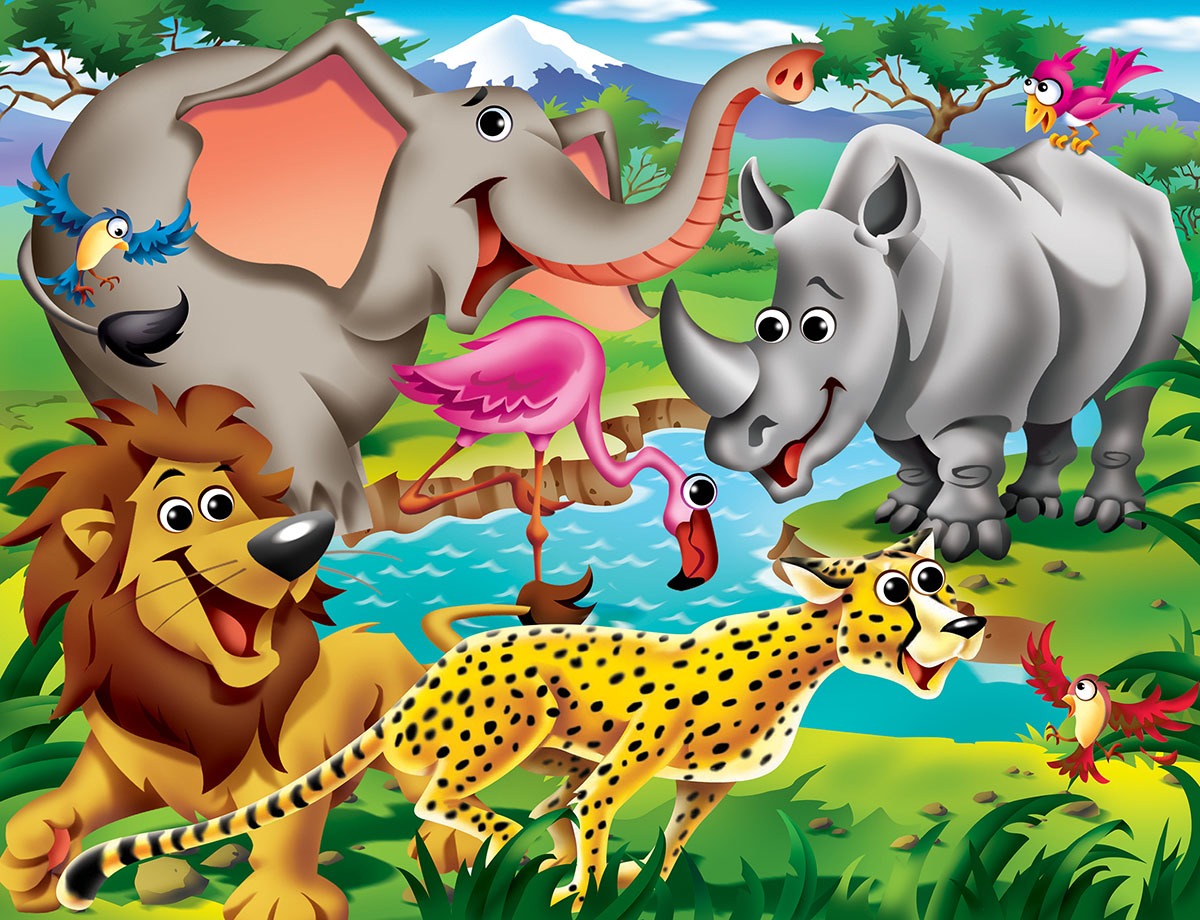 Safari Jungle Animals Jigsaw Puzzle
