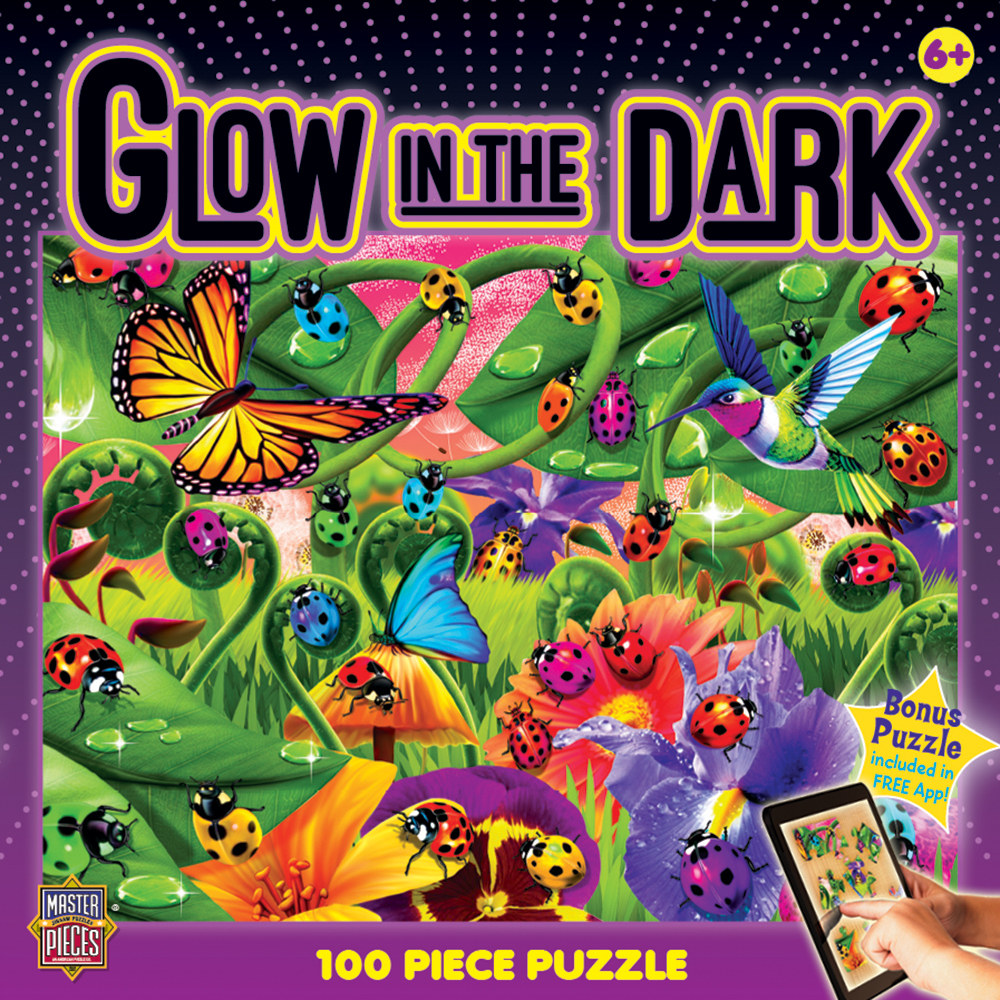Ladybugs Butterflies and Insects Glow in the Dark Puzzle